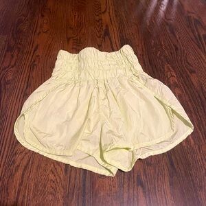 Free people, movement athletic shorts. Neon green/yellow.